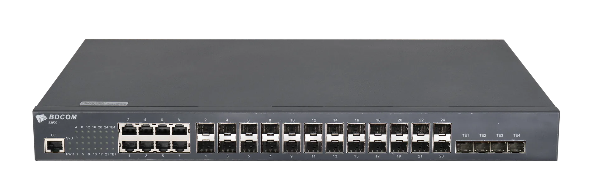 BDCOM S2900-24S8C4X Оптический коммутатор с 24 SFP и 10G SFP+ uplink